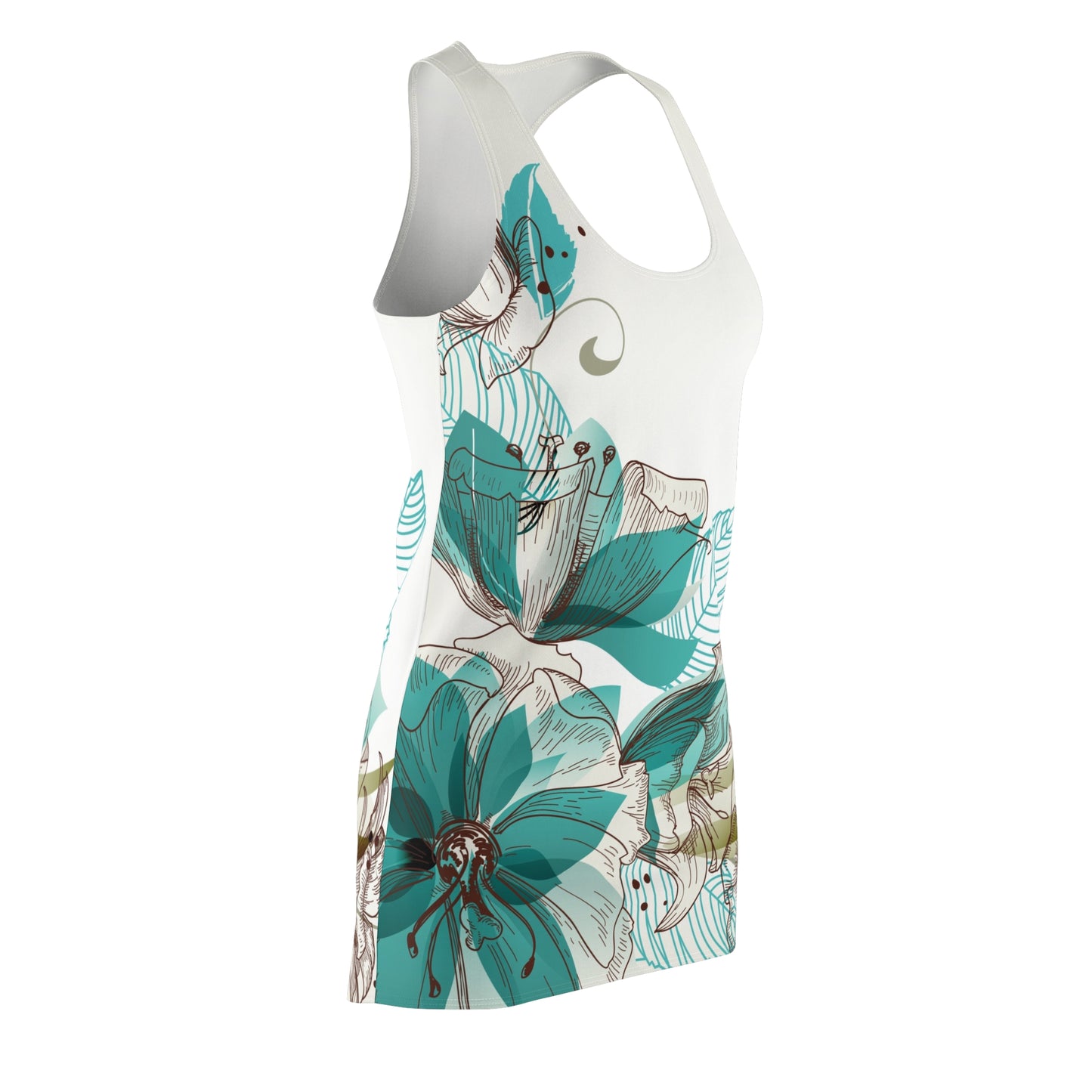 Women's Cut & Sew Racerback Dress (AOP)