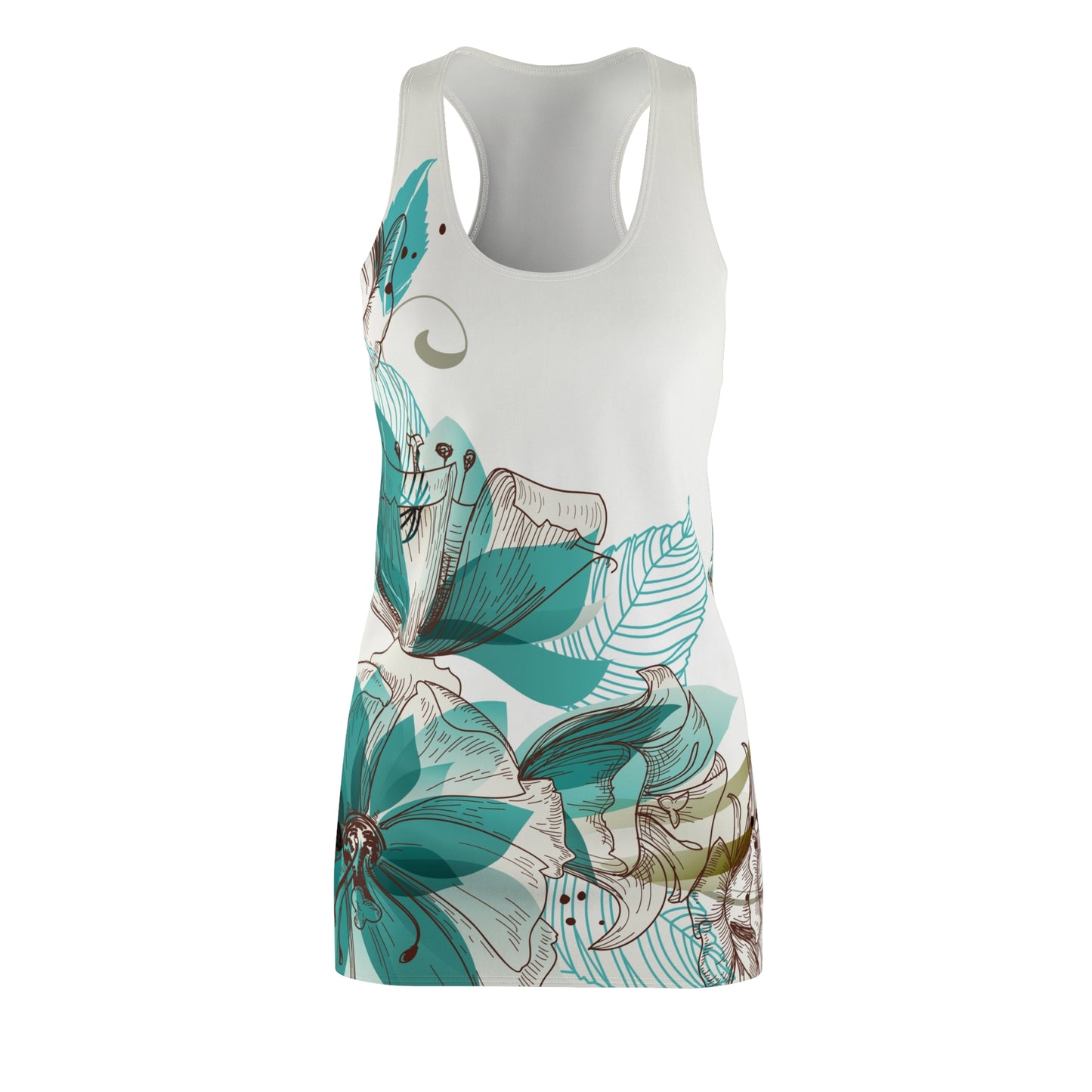 Women's Cut & Sew Racerback Dress (AOP)